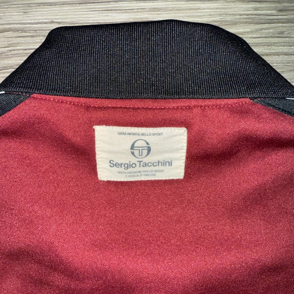 Vintage Sergio Tacchini Track Jacket Red & Black Men’s Size XL - Picture 4 of 7